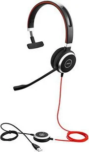 Jabra Evolve 40 Mono USB czarne - Słuchawki Jabra Evolve 40 Mono USB czarne - Słuchawki - miniaturka - grafika 3