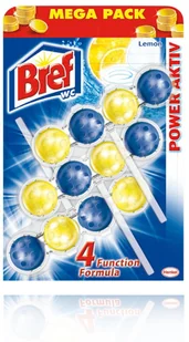 Henkel Bref Power Aktiv Lemon Zawieszka do muszli WC 3 x 50 g (HAN03687) - Środki do WC - miniaturka - grafika 3