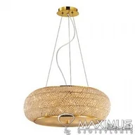 Oprawy, klosze i abażury - Ideal Lux PASHA SP10 ORO oprawa wisząca 10 x 40W E14 82257 082257 - miniaturka - grafika 1