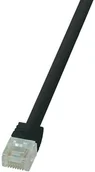 Patchcordy - LogiLink Kabel sieciowy CF2013U CAT 6 U/UTP AWG 24/7 RJ45 0.25 m Czarny - miniaturka - grafika 1
