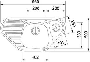 Franke Calypso COG 651 E 114.0072.305 - Zlewozmywaki - miniaturka - grafika 2