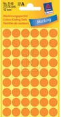 Etykiety samoprzylepne i bloki etykiet - Avery Zweckform Etykiety pomarańczowe neonowe kółka do zaznaczania 12mm Zweckform 3148 - miniaturka - grafika 1