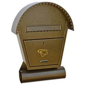 Skrzynki na listy - Skrzynka na listy SD03 Domek Duży Okrągły z tubą na prasę - miniaturka - grafika 1