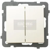 Wyłączniki światła i elektryczne - Ospel AS ECRU WYŁĄCZNIK ŚWIECZNIKOWY ŁP-2G/M/27 - miniaturka - grafika 1