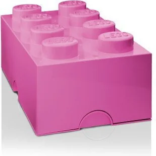 Lego Pojemnik 8 różowy 4004 40041739 - Pojemniki na zabawki - miniaturka - grafika 2
