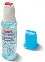 PENTEL Klej w płynie z gumową rolką - 30ml ER153 - Pozostałe akcesoria dla plastyków - miniaturka - grafika 2