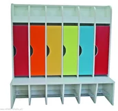 Meble do szkół i przedszkoli - FMS MB Wieszak przedszkolny szatniowy D bez drzwiczek - miniaturka - grafika 1