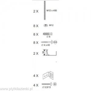 Ravak Classic zestaw montażowy obudowy wanny PANELKIT B23600000N - Obudowy do wanien - miniaturka - grafika 2
