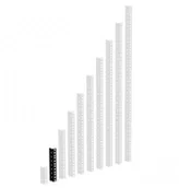 Akcesoria car audio - ah Hardware AH Hardware Adam Hall Parts HD szyny stelaża 48,26 cm (19 cale) 10 HE czarny 61535B4 - miniaturka - grafika 1