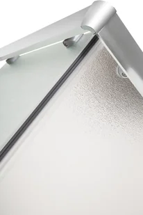 Invena Parla Kabina prysznicowa kwadratowa 80x80x180 cm drzwi przesuwne, profile chrom, szkło mrożone AK-48-181-O - Kabiny prysznicowe - miniaturka - grafika 4