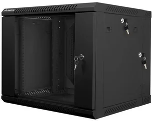 Lanberg Szafa wisząca dwusekcyjna 19 9U czarna WF02-6609-10""B (WF02-6609-10B) - Szafy rack - miniaturka - grafika 2