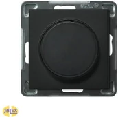 Wyłączniki światła i elektryczne - Ospel SONATA Ściemniacz przyciskowo-obrotowy bez ramki ŁP-8R/m/33 CZARNY METALIK - miniaturka - grafika 1