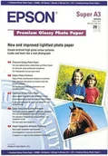 Papier do drukarek - Epson Papier Premium Glossy Papier fotograficzny (błyszczący, 255g, A3, 20 C13S041316 - miniaturka - grafika 1
