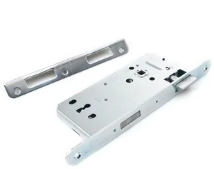 Gerda Zamek wpuszczany 90 mm na klucz ocynkowany srebrny - Zamki i wkładki - miniaturka - grafika 2