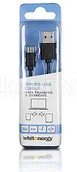 Kable USB - Whitenergy Kabel do przesyłu danych, wtyczka USB 2 0 na micro USB czarny (09969) - miniaturka - grafika 1