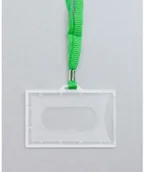 Identyfikatory - Argo Wallner - Holder z taśmą zieloną 50szt./opakowanie - miniaturka - grafika 1