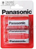 Baterie i akcesoria - Philips 2 x bateria cynkowo-węglowa Panasonic R20 D blister - miniaturka - grafika 1