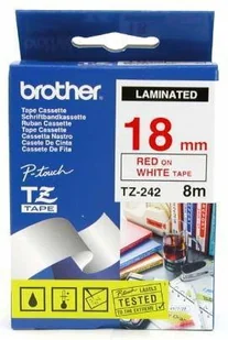 Brother Taśma 18mm RED ON WHITE - Akcesoria do kas i terminali - miniaturka - grafika 8