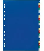 Przekładki do segregatorów - DURABLE Przekładka PP A4, kolorowe indeksy, 10 części - miniaturka - grafika 1
