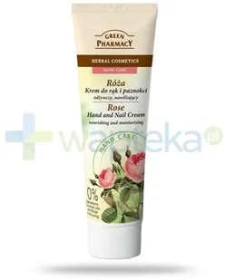 Green Pharmacy Hand Care Rose krem odżywczo-nawilżający do rąk i paznokci 0% Parabens Mineral Oils Artificial Colouring 100 ml - Kremy i maski do rąk - miniaturka - grafika 4