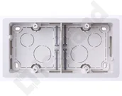 Puszki elektryczne i akcesoria - Legrand Celiane Puszka natynkowa podwójny biała 080242 - miniaturka - grafika 1