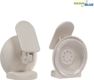 Akcesoria i części AGD - GreenBlue GreenBlue Blokada drzwi przesuwnych 2szt biała GB116 - miniaturka - grafika 1