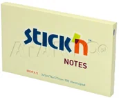 Etykiety samoprzylepne i bloki etykiet - StickN Karteczki samoprzylepne 127x76/100 żółte pastel 21009 HO5007 - miniaturka - grafika 1