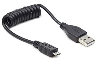 Gembird Kabel Kabel USB 20cm-60cm spiralny (CC-MUSB2C-AMBM-0.6M) - Kable USB - miniaturka - grafika 2