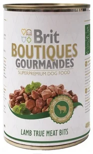 Brit Boutiques Gourmandes Lamb True Meat Bits - Jagnięcina kawałki mięsne 400g 5 - Mokra karma dla psów - miniaturka - grafika 2