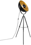 Lampy stojące - QAZQA Industrialna lampa podłogowa trójnóg czarna 50cm - Magna Eglip - miniaturka - grafika 1