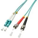 Lindy Patchcord światłowodowy LC/ST OM3 50/125um Multimode 15m 46385 46385 - Kable miedziane - miniaturka - grafika 2