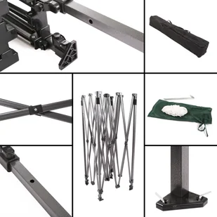 Home&Garden Namiot handlowy 200 x 200 cm zielony 863679 - Pawilony ogrodowe - miniaturka - grafika 4