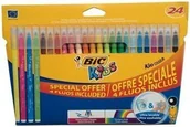 Flamastry - BIC PISAKI KID COLOUR FLUO 20+4 - miniaturka - grafika 1