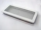 Akcesoria kominkowe - Kratki.pl Kratka 17/37 biała - miniaturka - grafika 1