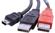 Adaptery i przejściówki - CABLESTOGO Przewód Cables To Go 81577 Y (wtyczka mini-USB 2.0, typ-B-na 2 X wtyczka typu A, 2 m) 81577 - miniaturka - grafika 1