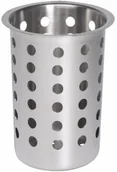 Akcesoria gastronomiczne - APS POJEMNIK KOSZYK NA SZTUĆCE ZE STALI NIERDZEWNEJ ŚR 9,7 CM zakupy dla domu i biura EJ12032 - miniaturka - grafika 1
