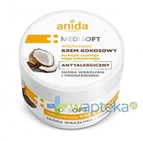 Scan Anida Medi Soft, krem kokosowy, 125 ml - Balsamy i kremy do ciała - miniaturka - grafika 2