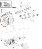Części i akcesoria do maszyn rolniczych - CNH TARCZA JEZDNA SPRZĘGŁA 5167937 - miniaturka - grafika 1