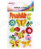 Zabawki kreatywne - Brewis Nalepka pianka Kwiatki/Motyle PVC101 (12) VB8337 - miniaturka - grafika 1