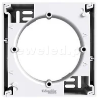Klawisze i ramki - Schneider ASFORA podstawa naścienna 1-kr biała EPH6100121 - miniaturka - grafika 1