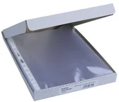 Koszulki na dokumenty - Herlitz KOSZULKA A4 KRYSTALICZNA 100szt W KARTONIKU - miniaturka - grafika 1