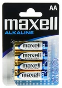 Baterie i akcesoria - Maxell 4 x bateria alkaliczna Alkaline LR6/AA - miniaturka - grafika 1