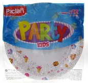 Akcesoria do grilla - Paclan Party Talerze papierowe z nadrukiem Kids 17 cm 12 szt. - miniaturka - grafika 1