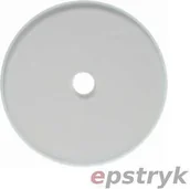 Wyłączniki światła i elektryczne - Berker Szklana płytka wierzchnia do łącznika obrotowego, jasny, Glasserie 1090 - miniaturka - grafika 1