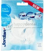 Nici dentystyczne - JORDAN 3-IN-1 Flosser 36szt - nić, wykałaczka i czyścik do języka w jednym - miniaturka - grafika 1