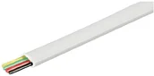 Kable - Wentronic 4-żyłowy telefoniczny kabel płaski 100 m szpula Biały/biały 93305 - miniaturka - grafika 1