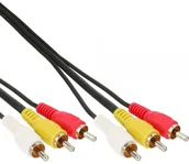 Kable - 1 Intos Kabel Intos RCA Cinch x3 RCA Cinch x3 5m Czarny 89601 - miniaturka - grafika 1