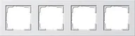 Klawisze i ramki - Gira E2 BIAŁY POŁYSK Ramka X4 [021429] - miniaturka - grafika 1