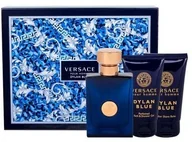 Zestawy perfum męskich - Versace Pour Homme Dylan Blue M Zestaw perfum Edt 50 ml + Żel pod prysznic 50 ml + Balsam po goleniu 50 ml 71764 - miniaturka - grafika 1
