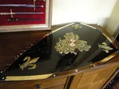 Repliki - akcesoria - Płatnerze hiszpańscy STALOWA TARCZA RYCERSKA KAROLA V HABSBURGA - miniaturka - grafika 1